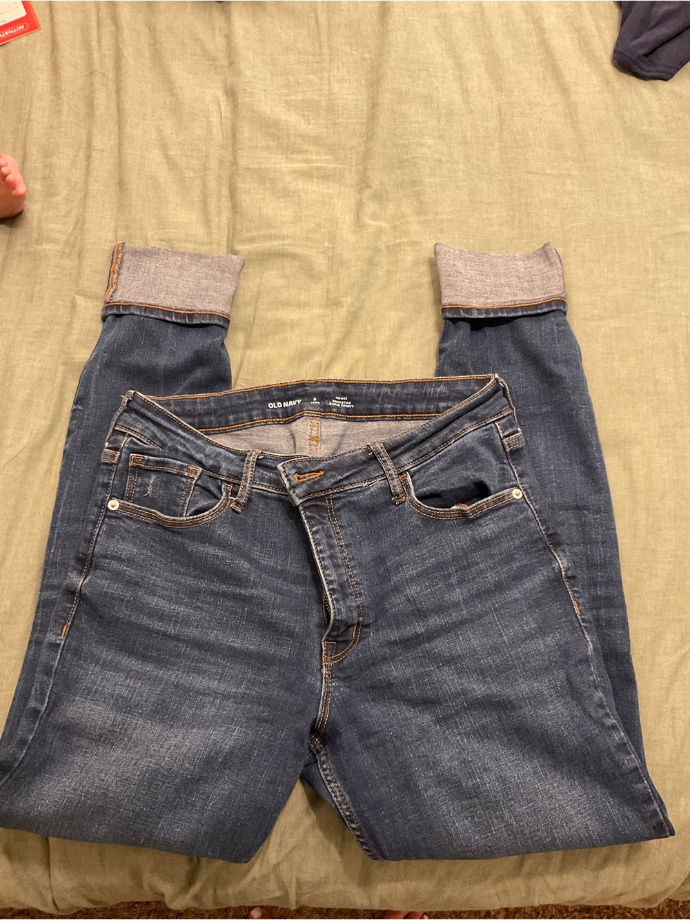 Old Navy Women's Dark Wash Cuffed Jeggings